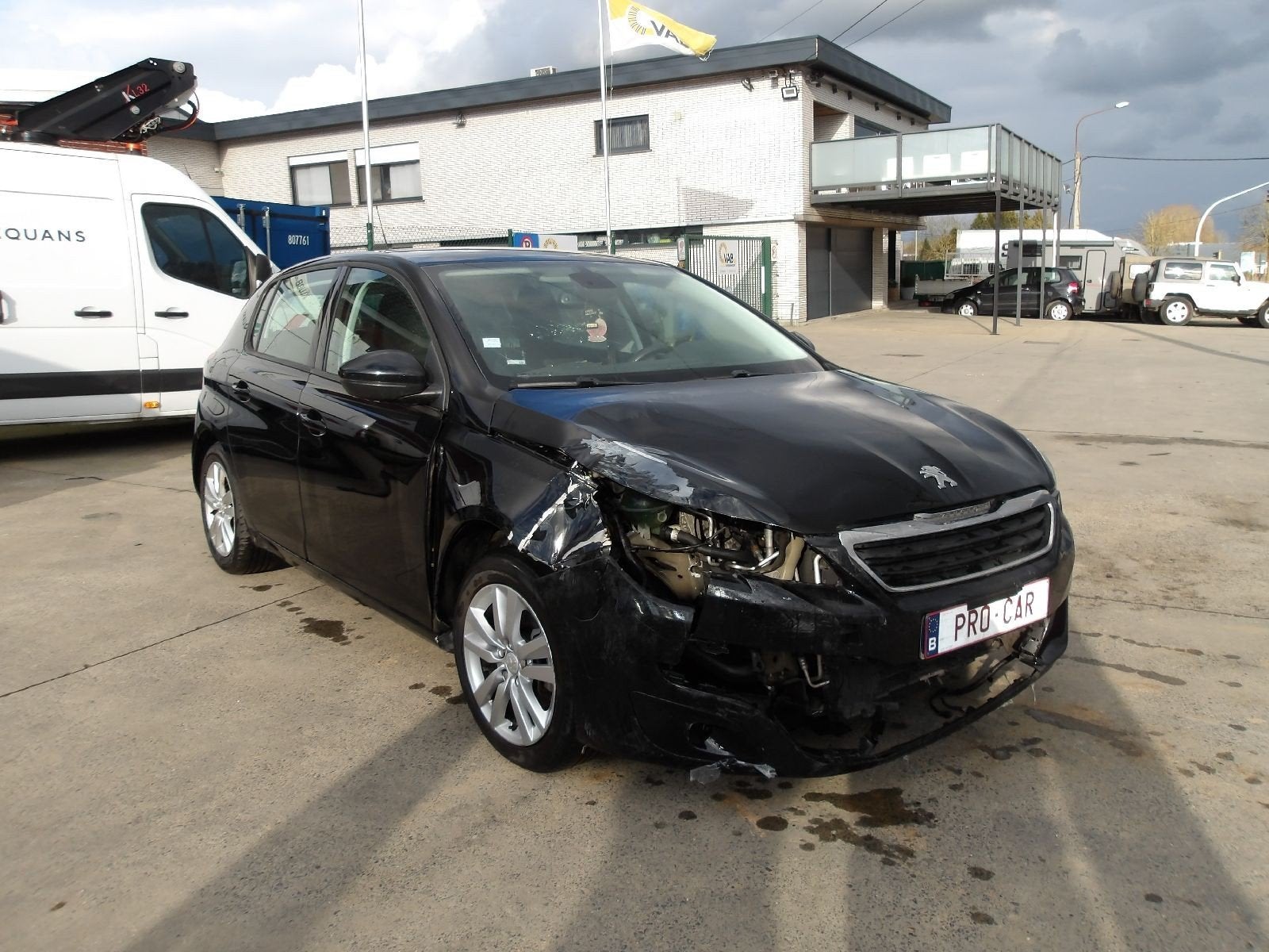 PEUGEOT 308  DIESEL 05/14, Zwart, Bedrijf, ABS, Te koop