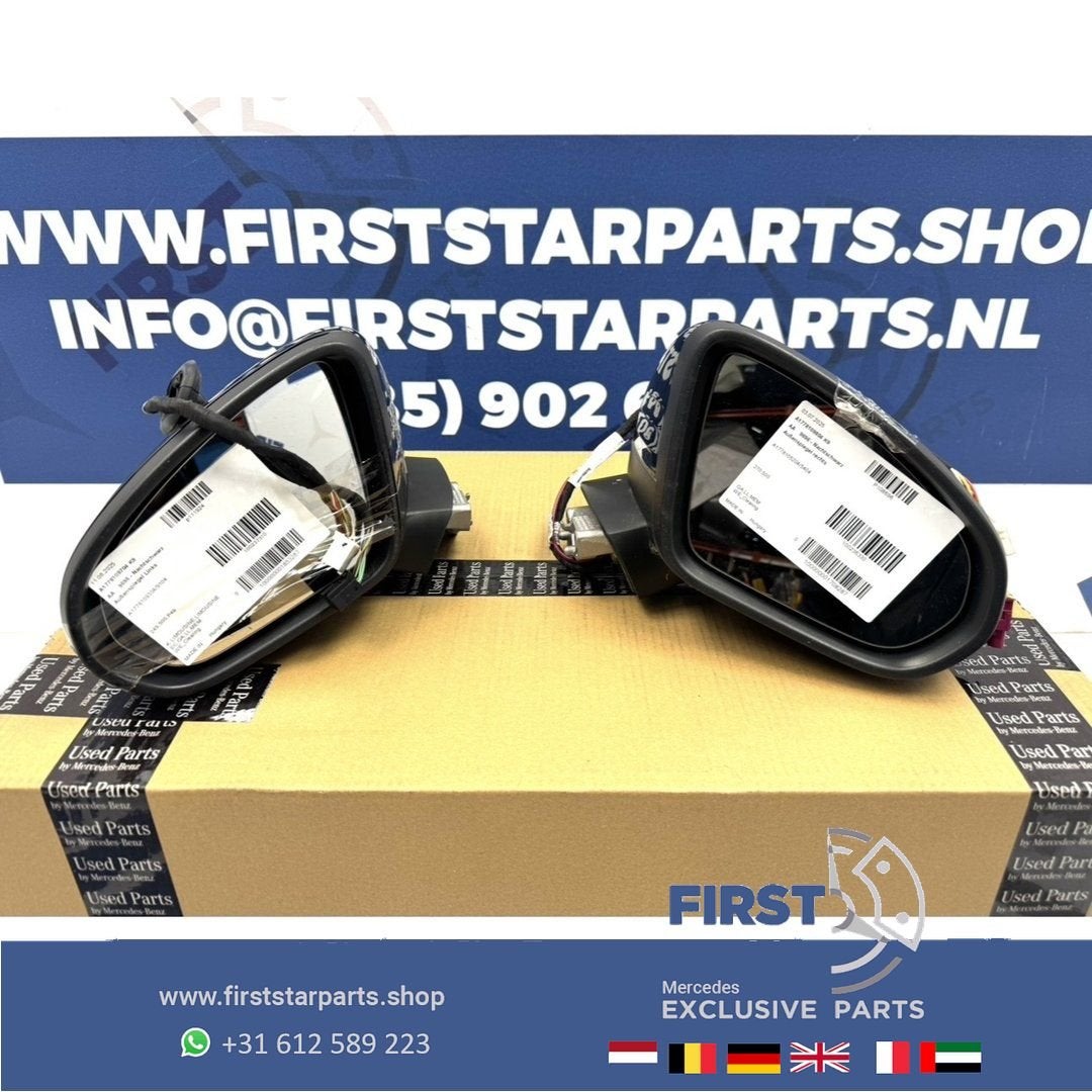 W177 SPIEGEL SET LINKS + RECHTS ZWART WIT GRIJS Mercedes A K, Auto-onderdelen, Gebruikt, -, Ophalen of Verzenden, -