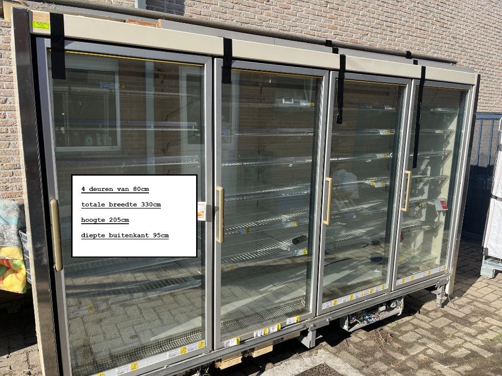 Diepvries of frigo cel met glazen deuren, Ophalen, Diepvries