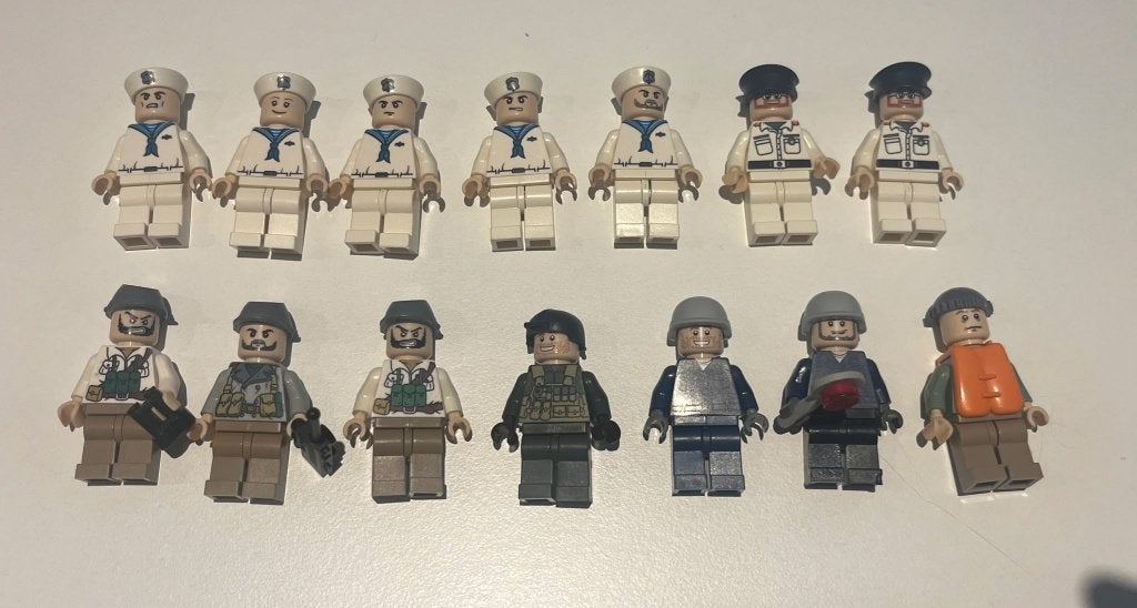Namaak Lego Minifigures - Leger en Kustwacht, Kinderen en Baby's, Speelgoed | Duplo en Lego, Ophalen, Inclusief minifiguren, Gebruikt