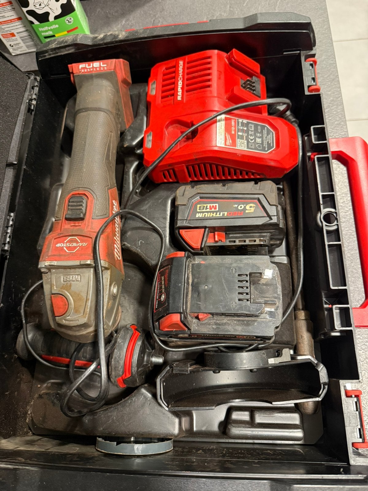 Milwaukee M18 FUEL Haakse Slijper, Doe-het-zelf en Bouw, Gereedschap | Slijpmachines, Ophalen of Verzenden, Gebruikt, 1000 watt of meer