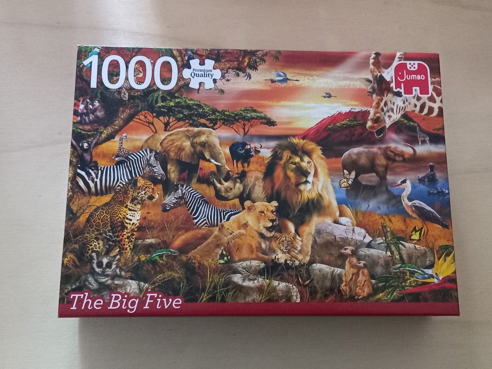 Puzzle Jumbo 1000 pièces - Les cinq grands, Enlèvement ou Envoi, 500 à 1500 pièces, Utilisé, Puzzle