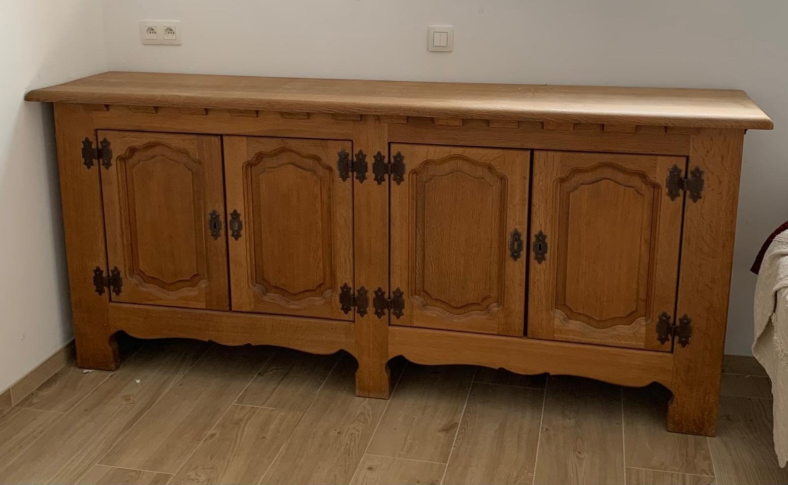 table+buffet en chine massif, Maison & Meubles, Enlèvement
