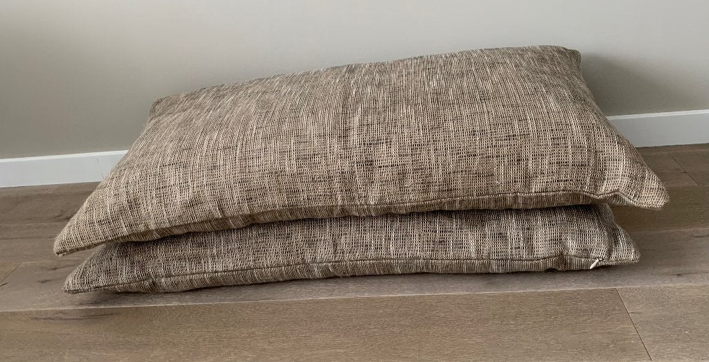 Urgent - Lot de 2 grands coussins 50x90 Neufs, Maison & Meubles, Enlèvement, Neuf, Coussin décoratif