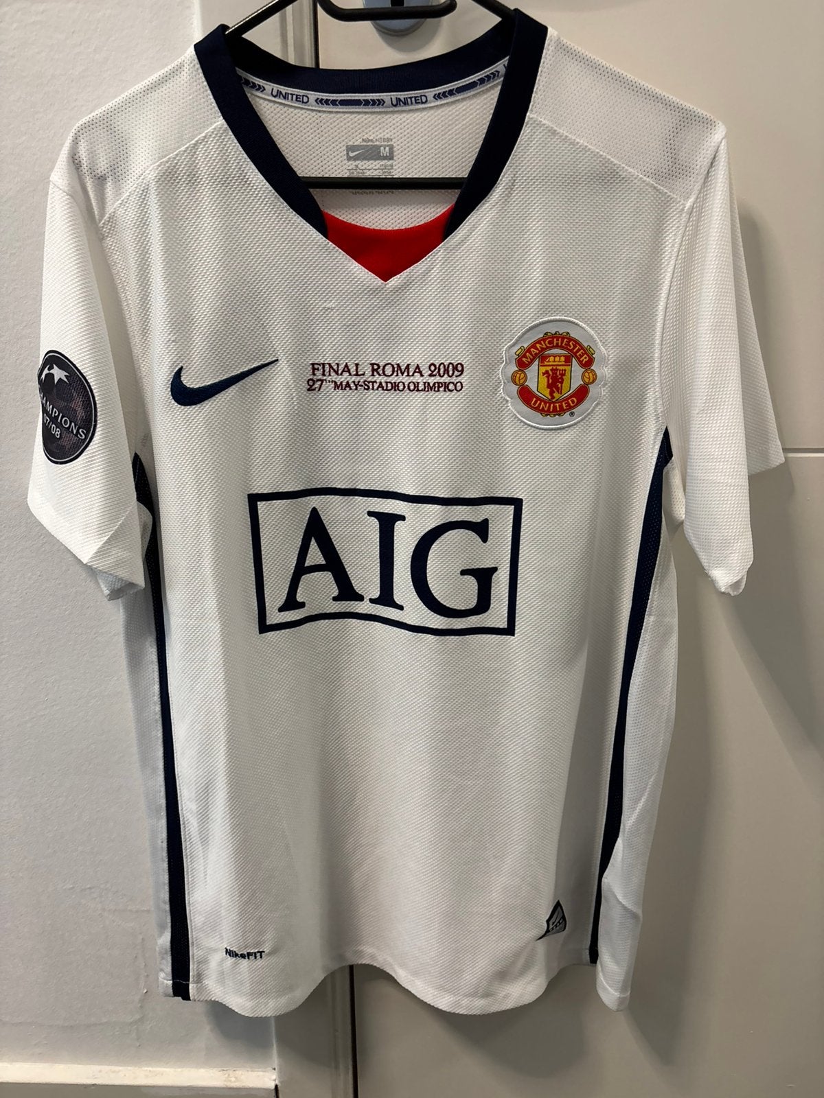 Ronaldo retro manchester united shirt, Verzenden, Zo goed als nieuw, Shirt