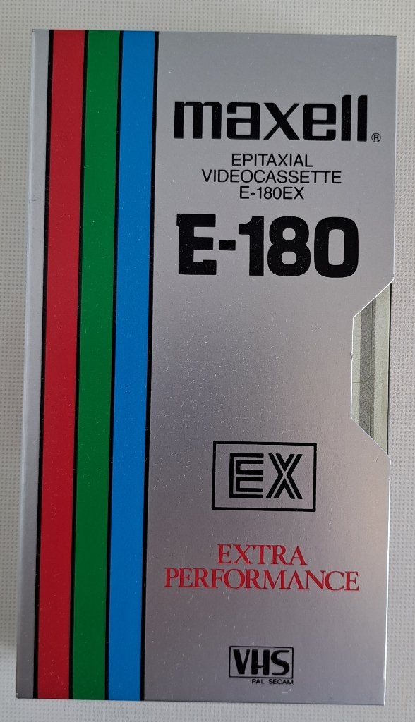 Gebruikte videoband Maxell E-180EX VHS, Ophalen, VHS