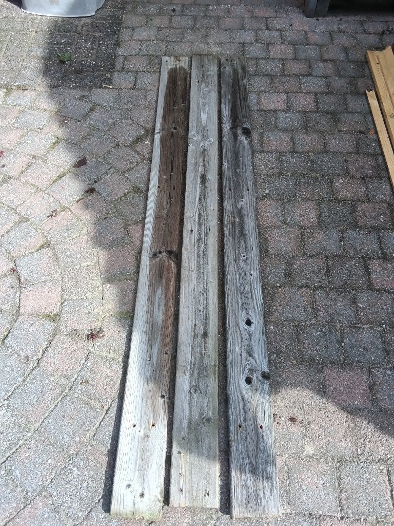 Houten latten, Doe-het-zelf en Bouw, Ophalen, Gebruikt, Plank, Geïmpregneerd