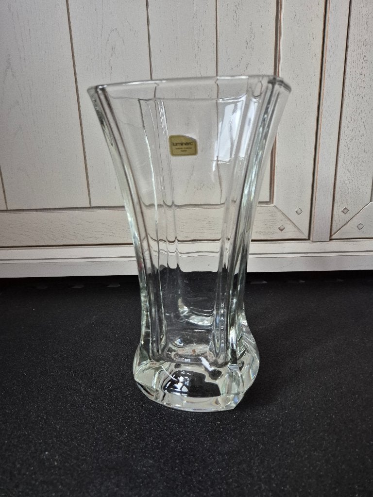 Vintage Luminarc France glazen vaas, Antiek en Kunst, Ophalen of Verzenden