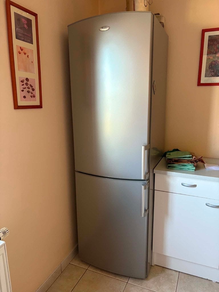 frigo combiné Whirlpool WBE3412 A+, Classe énergétique A ou plus économe, 160 cm ou plus, Comme neuf, Enlèvement