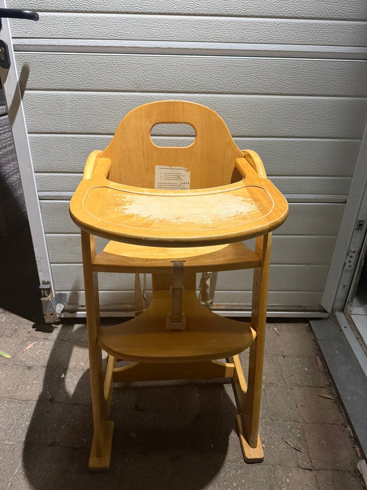 Chaise pour enfant en bois robuste avec plateau à manger, Enlèvement, Comme neuf, Chaise évolutive