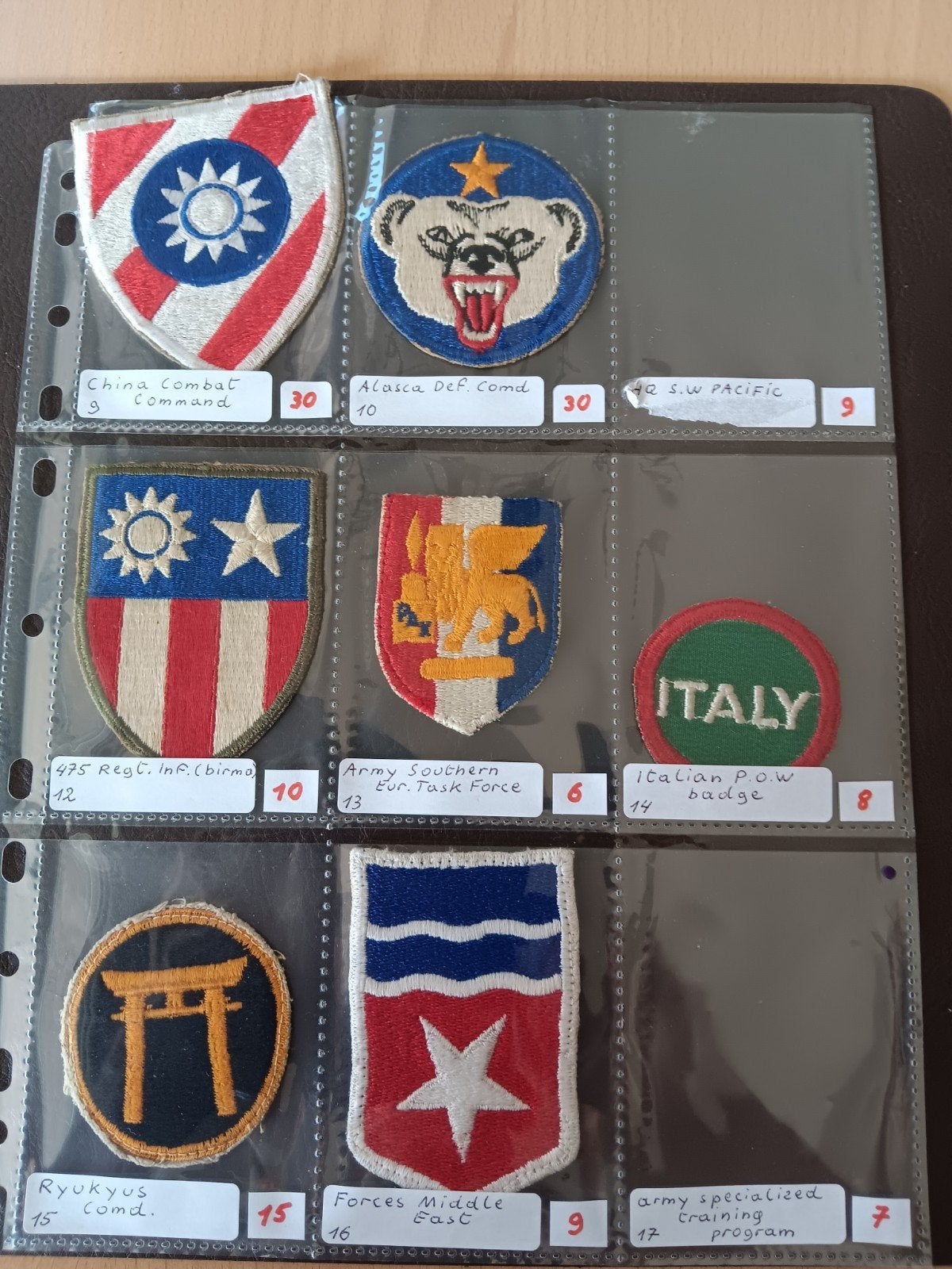 Us ww2 patches, Ophalen of Verzenden