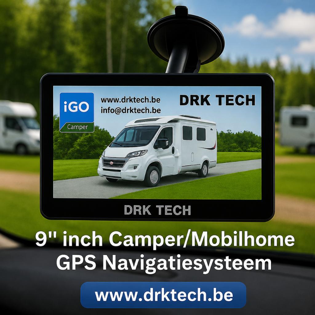 9 inch Camper / Caravan / Auto GPS Navigatiesysteem–DRK-900C, Info@drktech.be, Oosterwennel 35 Genk, Nieuw, Ophalen of Verzenden