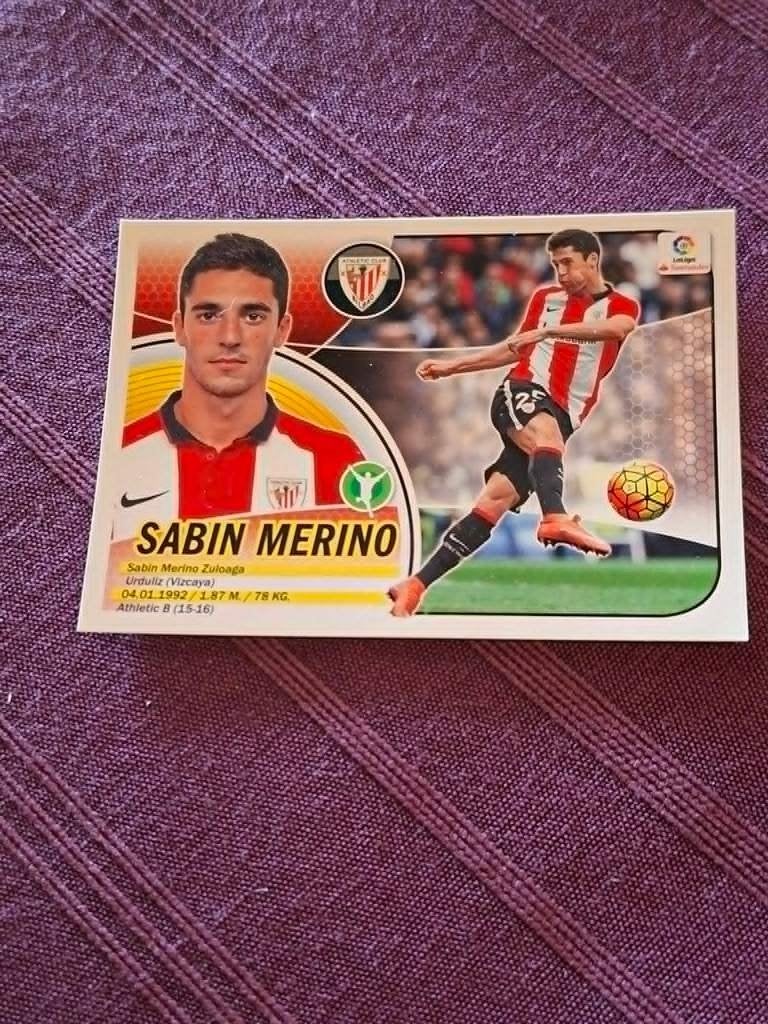 Panini/Sticker:Sabin Merino/Athletic de Bilbao/2016-2017, Enlèvement ou Envoi, Neuf, Affiche, Image ou Autocollant
