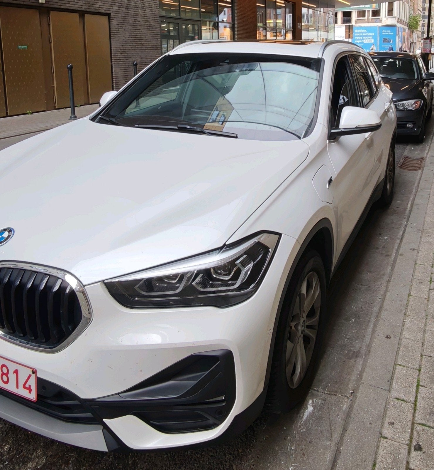 BMW X1, Auto's, Dealer onderhouden, Stof, Zwart, Wit