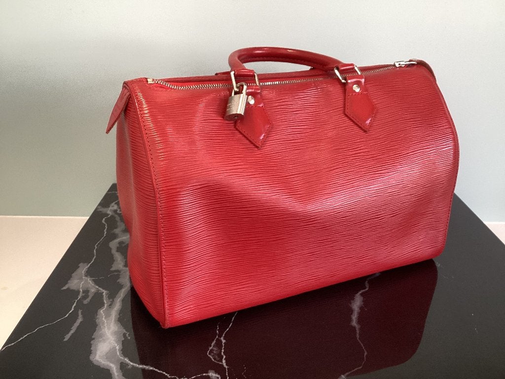Louis Vuitton Speedy 3.5 LV002, Enlèvement, Rouge, Sac à main