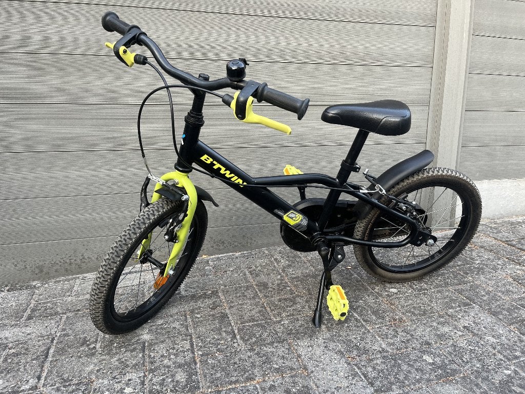 Kinderfiets 16 inch, Ophalen, Zijwieltjes, Velgrem, 16 tot 20 inch