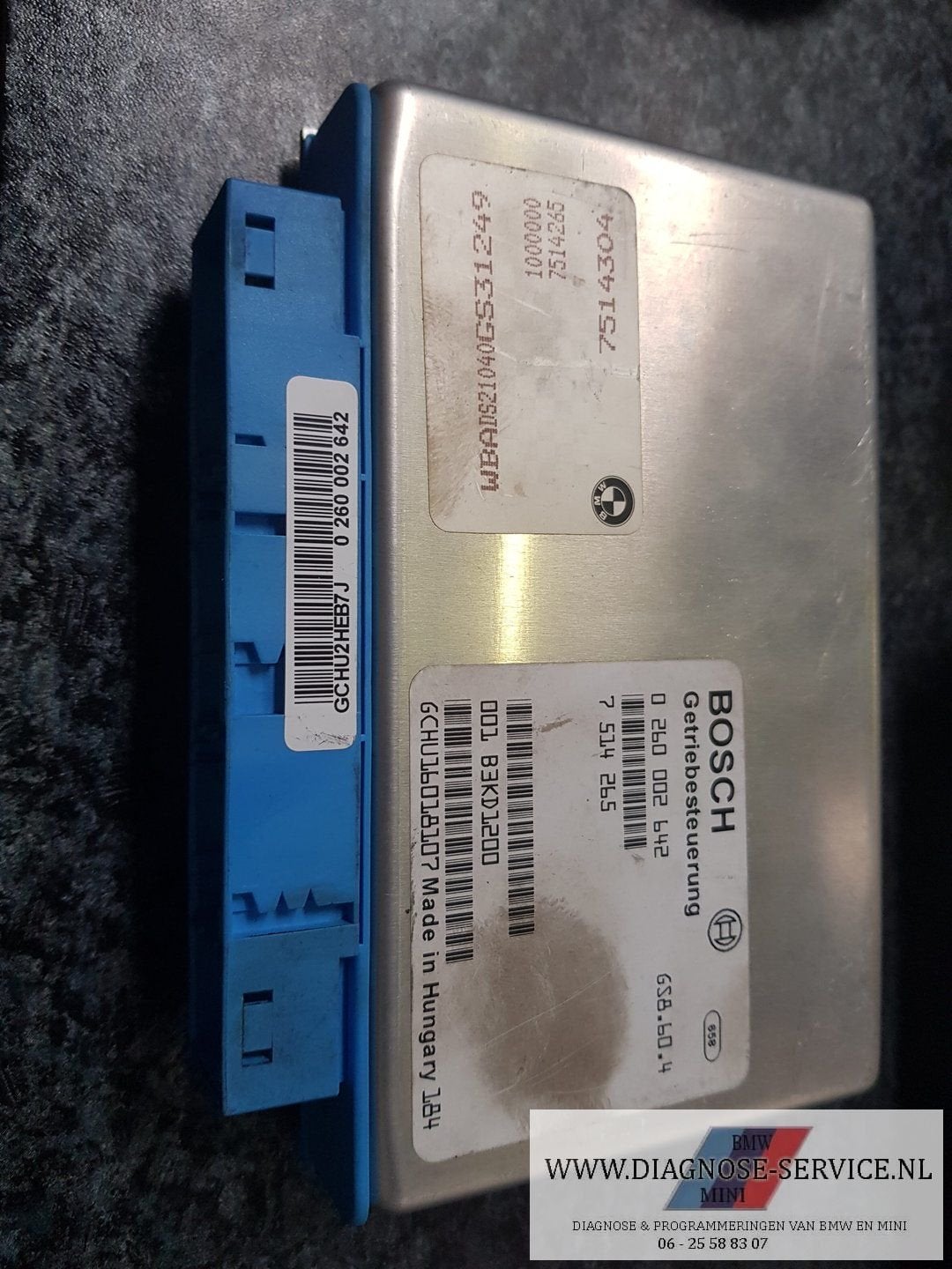 BMW 5er E39  520i M54 bak computer ECU Bosch 7514642, Autos : Pièces & Accessoires, Électronique & Câbles, BMW, Utilisé, Enlèvement ou Envoi