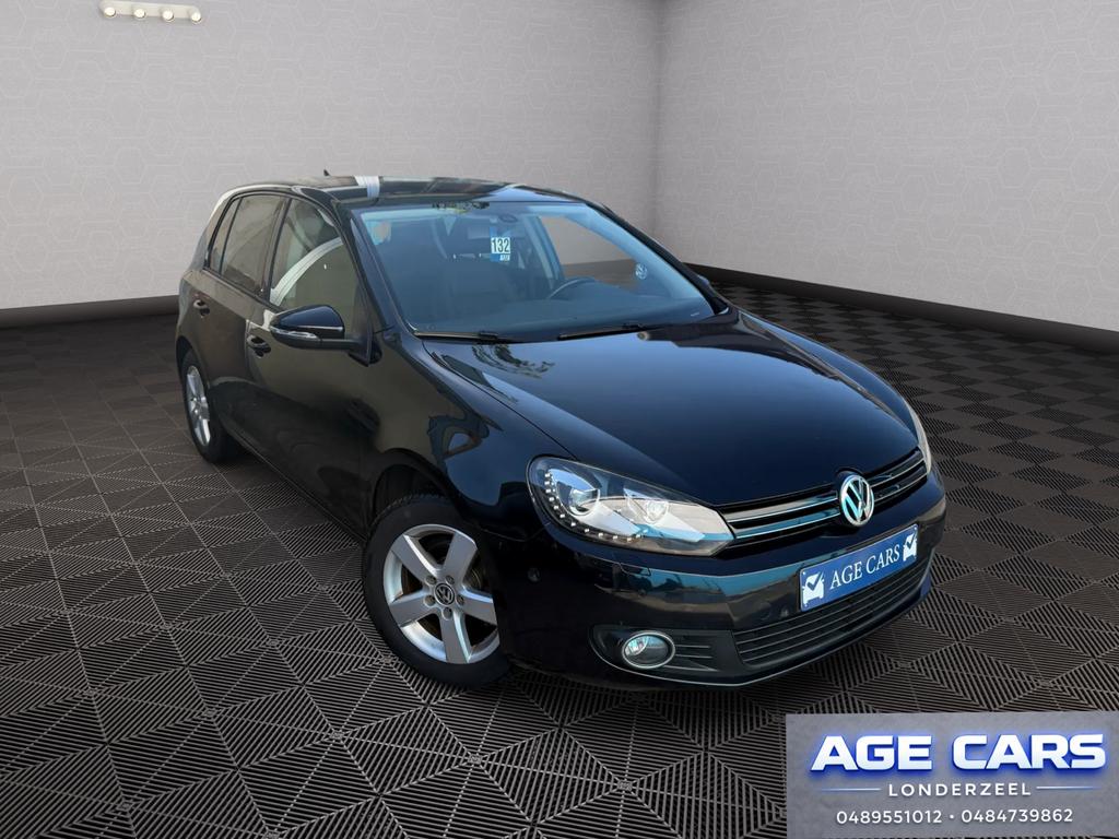 Volkswagen golf 6 Automaat 1.2 TSI benzine, Auto's, Automaat, Euro 5, Zwart, 4 cilinders
