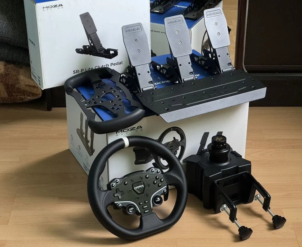 Accessoires Moza R5 + (parfait état), Informatique & Logiciels, Joysticks, Enlèvement ou Envoi, Comme neuf, Moza Racing