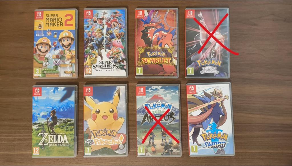Nintendo switch game collectie (Pokémon + mario), Games en Spelcomputers, Games | Nintendo Switch, Zo goed als nieuw, 3 spelers of meer