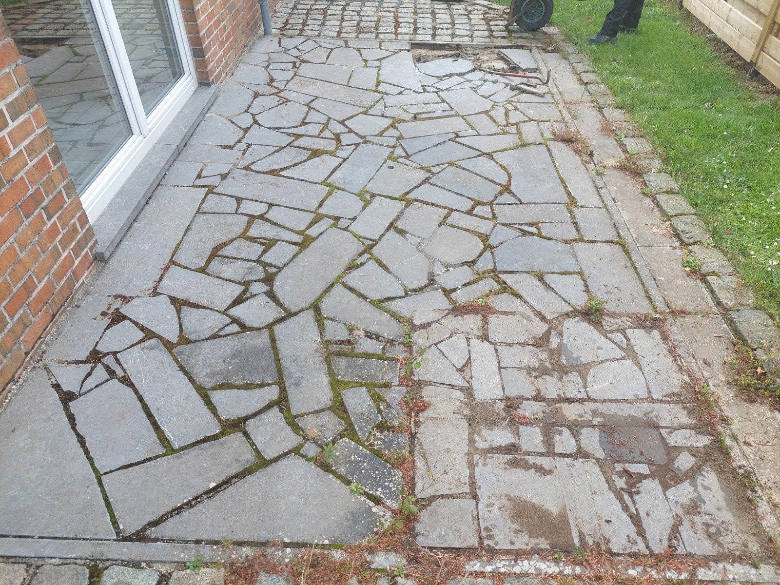 11,6 m2 cassons de pierre bleue belge à donner., Utilisé, Autres types, 10 m²² ou plus, Enlèvement