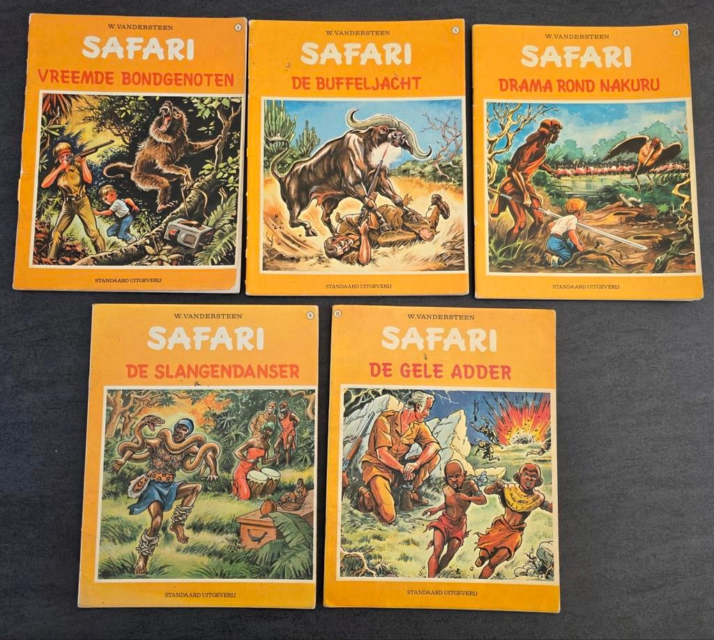 Lot strips: Safari, Ophalen of Verzenden, Gelezen