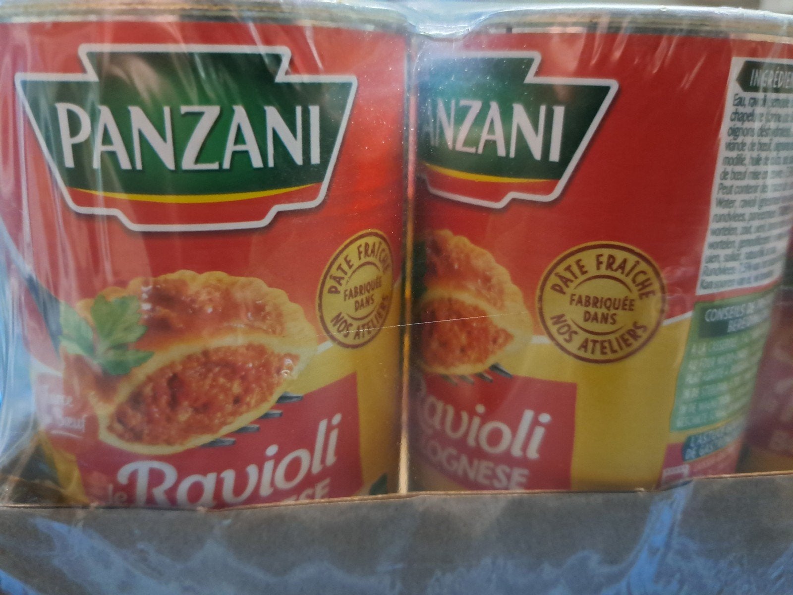 Panzani ravioli 400 gr, Enlèvement