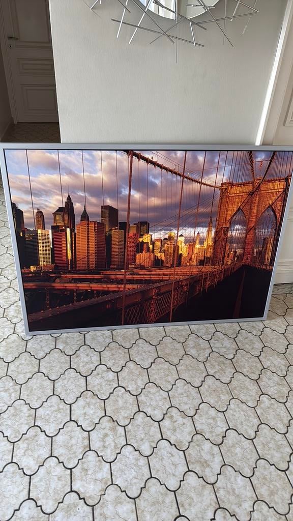 Foto met kader, Comme neuf, Enlèvement, Imprimé, 75 à 100 cm