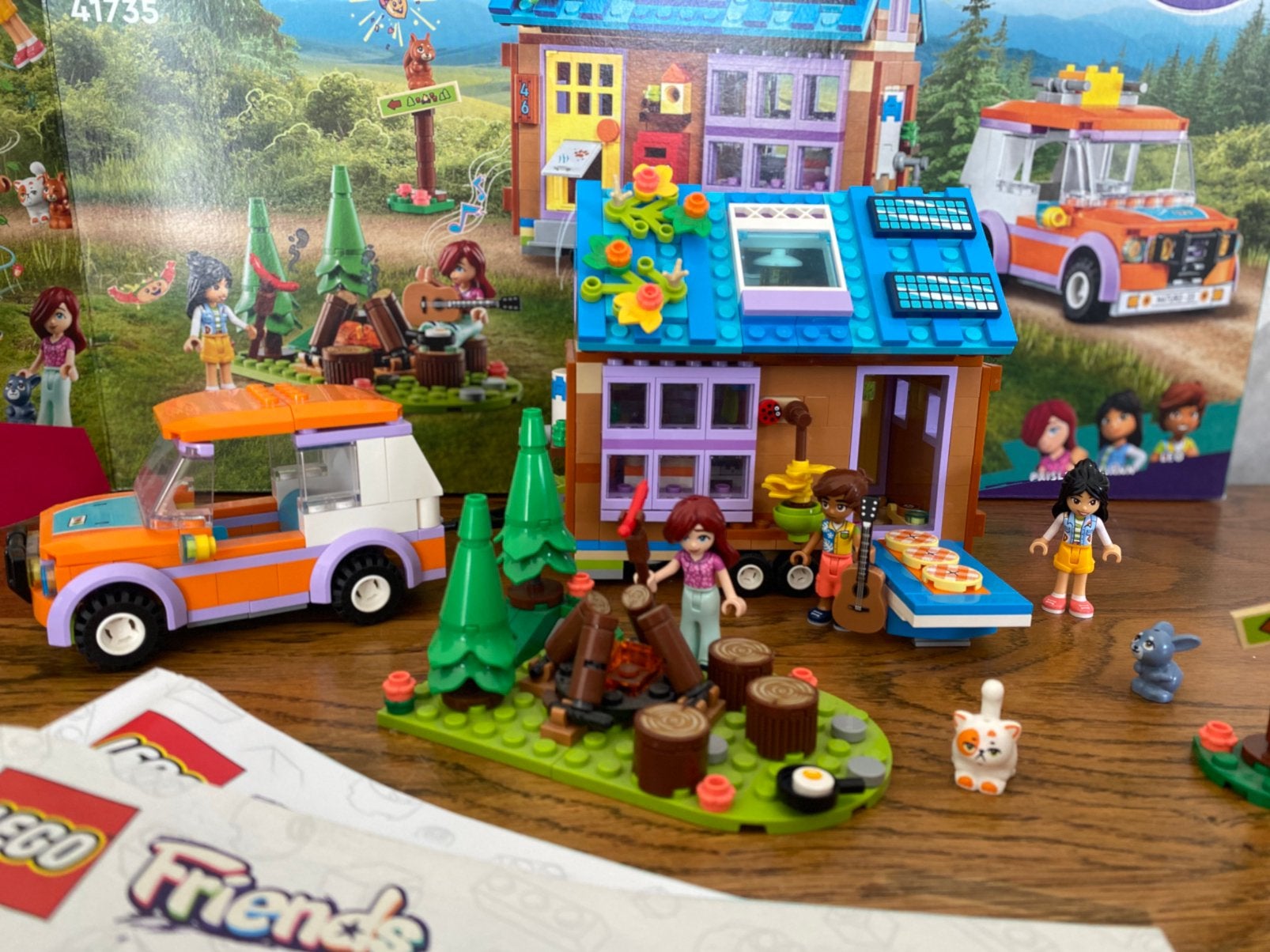Lego friends tiny house kampeerset met bosdieren en auto, Ophalen, Zo goed als nieuw