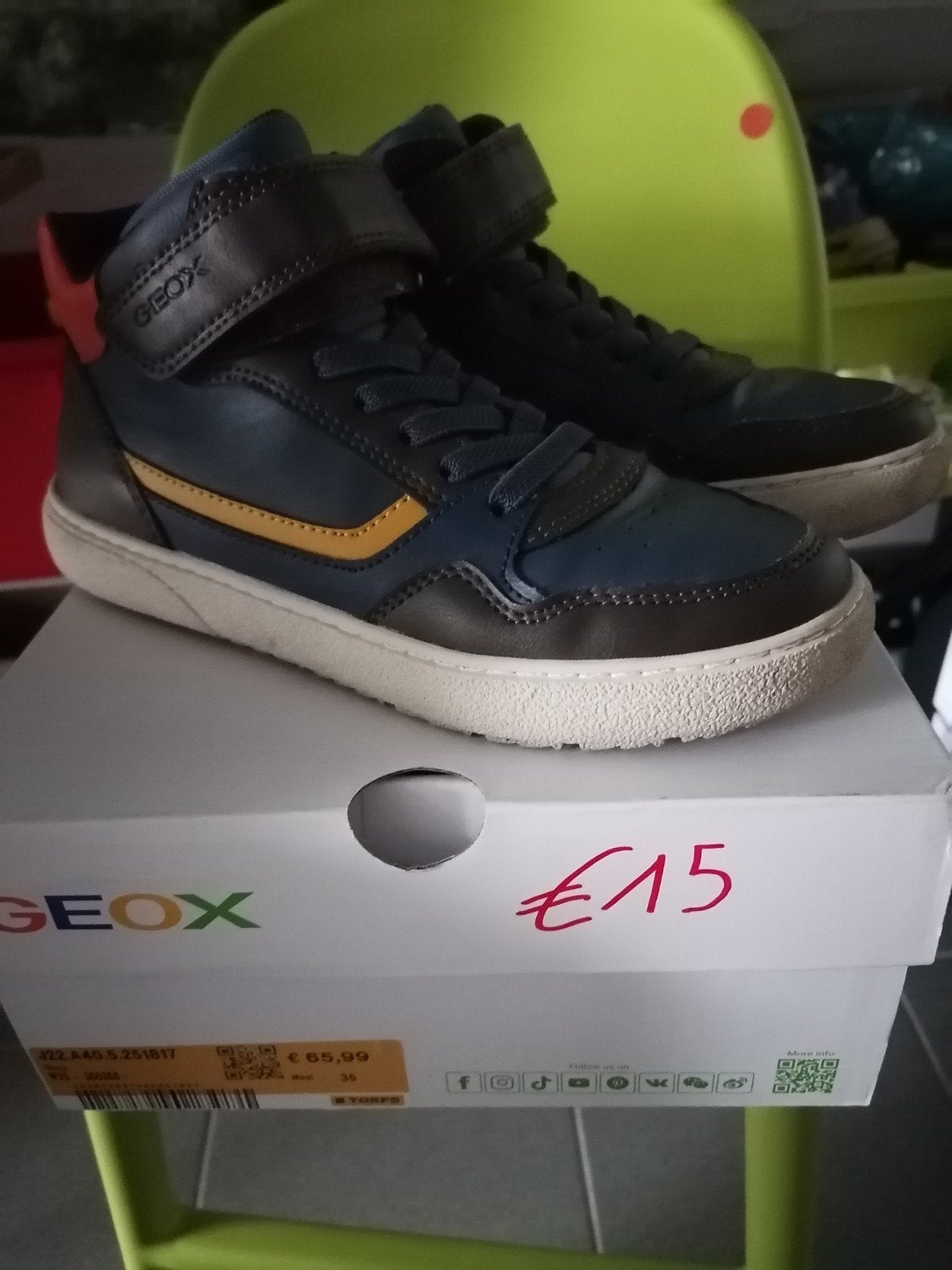 Geox jongens bottines maat 35, Enfants & Bébés, Garçon, Comme neuf, Enlèvement, Chaussures