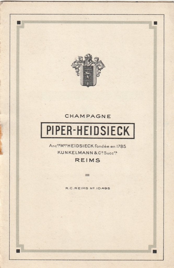 Document sur le champagne, Envoi, Champagne