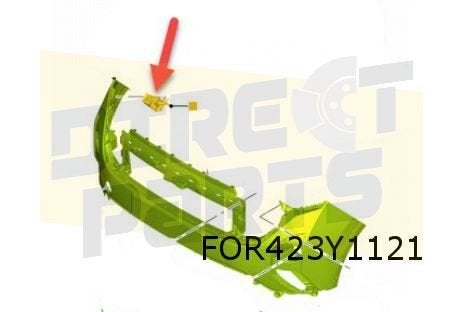 Ford Transit Courier (1/24-) voorbumpersteun Links Origineel, Neuf, -, Ford, -