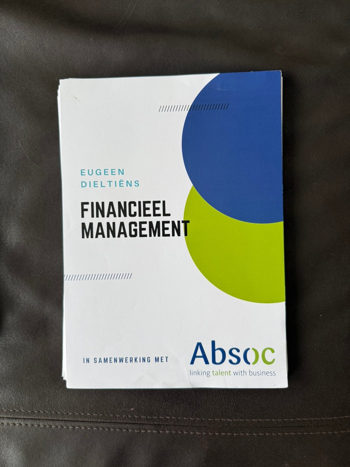 Cursus financieel managment absoc, Ophalen of Verzenden, Zo goed als nieuw