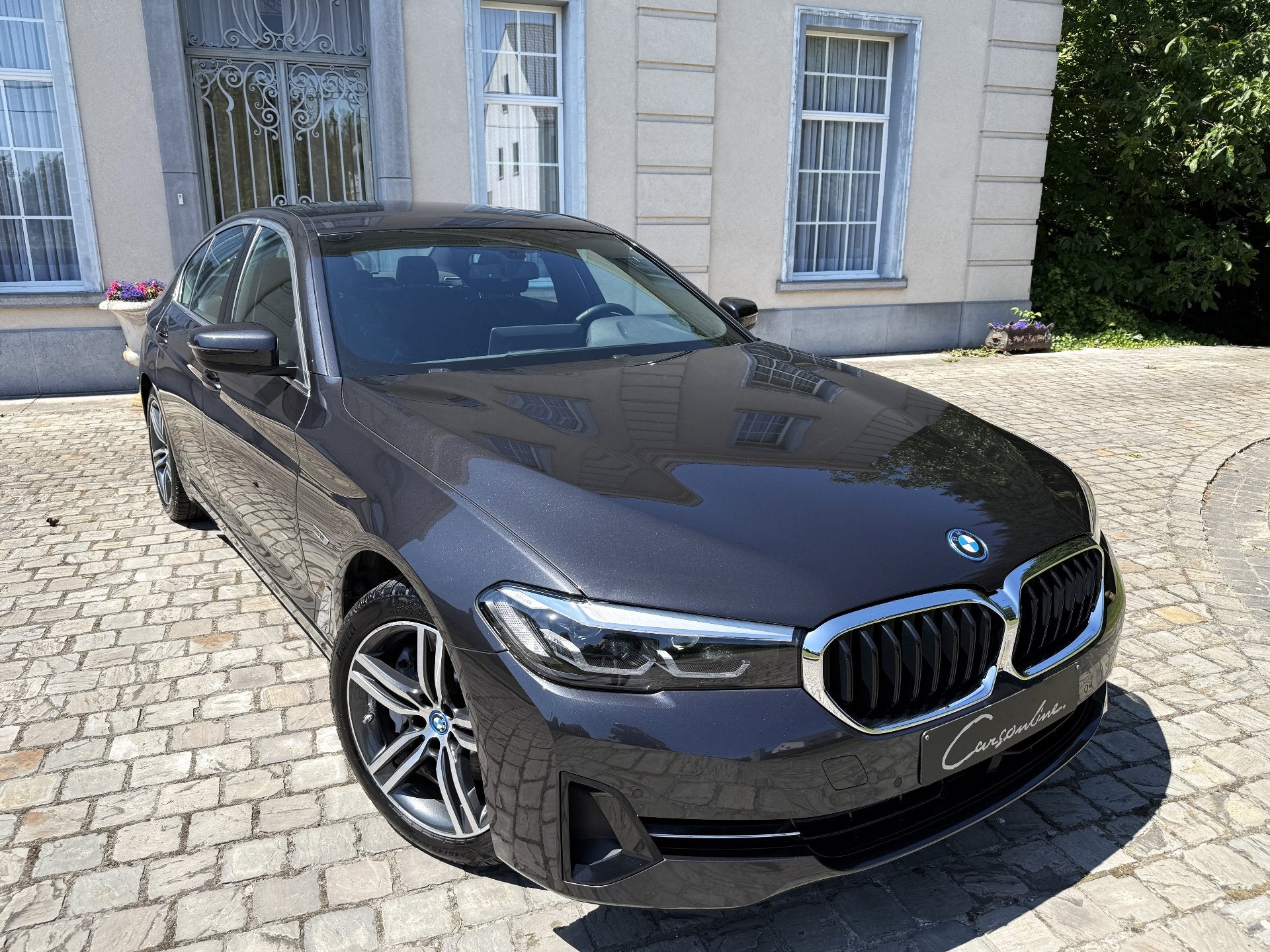 BMW 5 Serie 520 eA PHEV 18" Velgen, Verwarmd Leder, Garantie, Cuir, Autres couleurs, Noir, 31 g/km