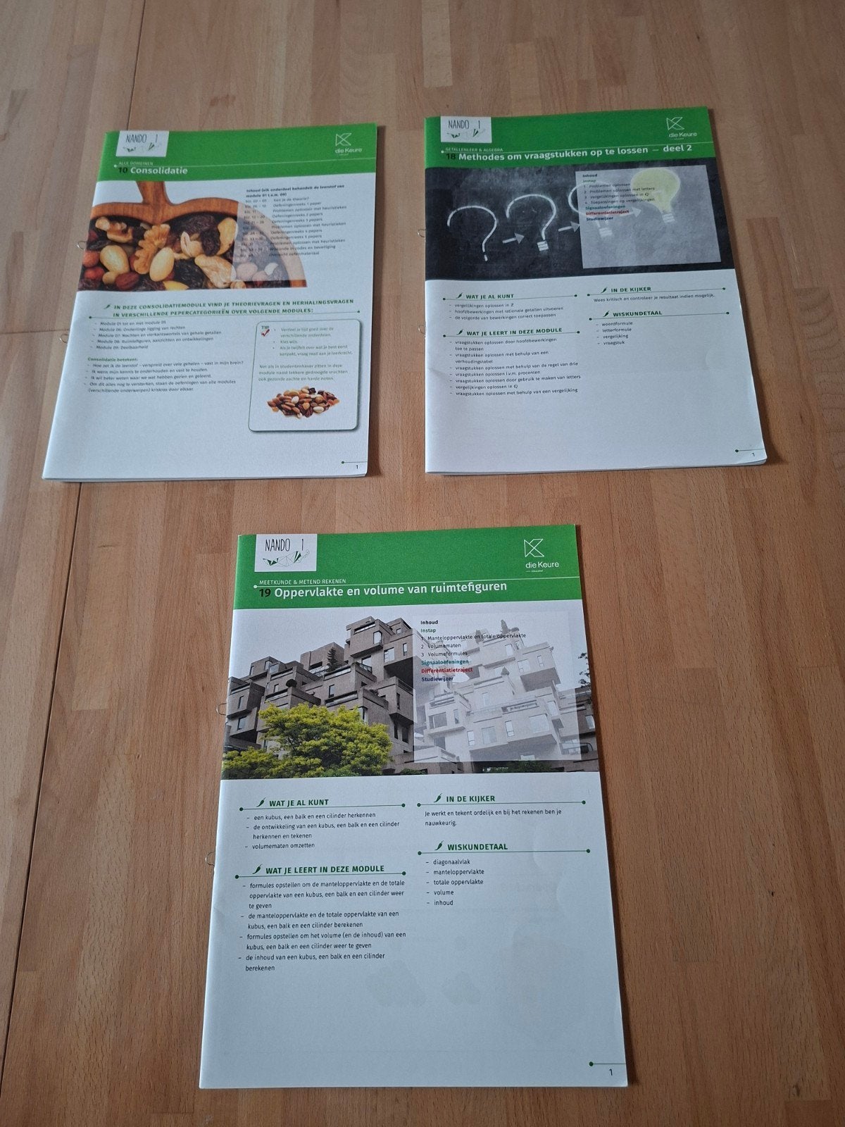 Leerwerkboeken 1ste graad NANDO 1 modules 10 18 19 NIEUW, Boeken, Verzenden, Nieuw, Wiskunde A