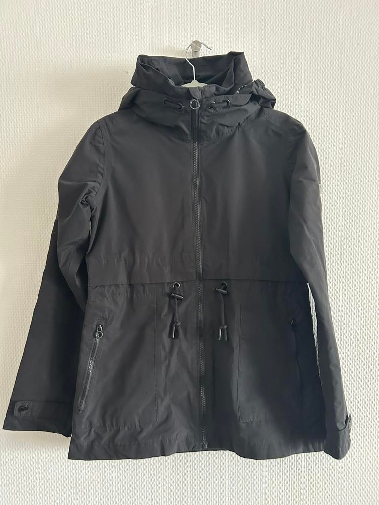 Zwarte regenjas Regatta maat XS, Enlèvement ou Envoi, Comme neuf, Taille 34 (XS) ou plus petite, Noir