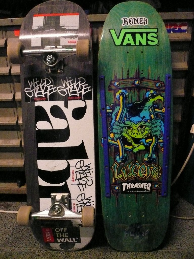 skateboard Fabric 8.75 + Black Label Lucero reissue, Ophalen, Zo goed als nieuw, Skateboard