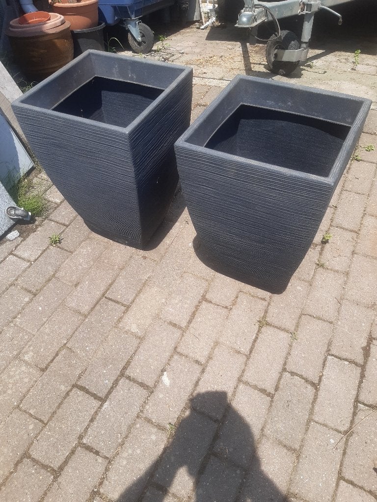 bloembakken, Kunststof, Minder dan 60 cm, Vierkant, Ophalen of Verzenden