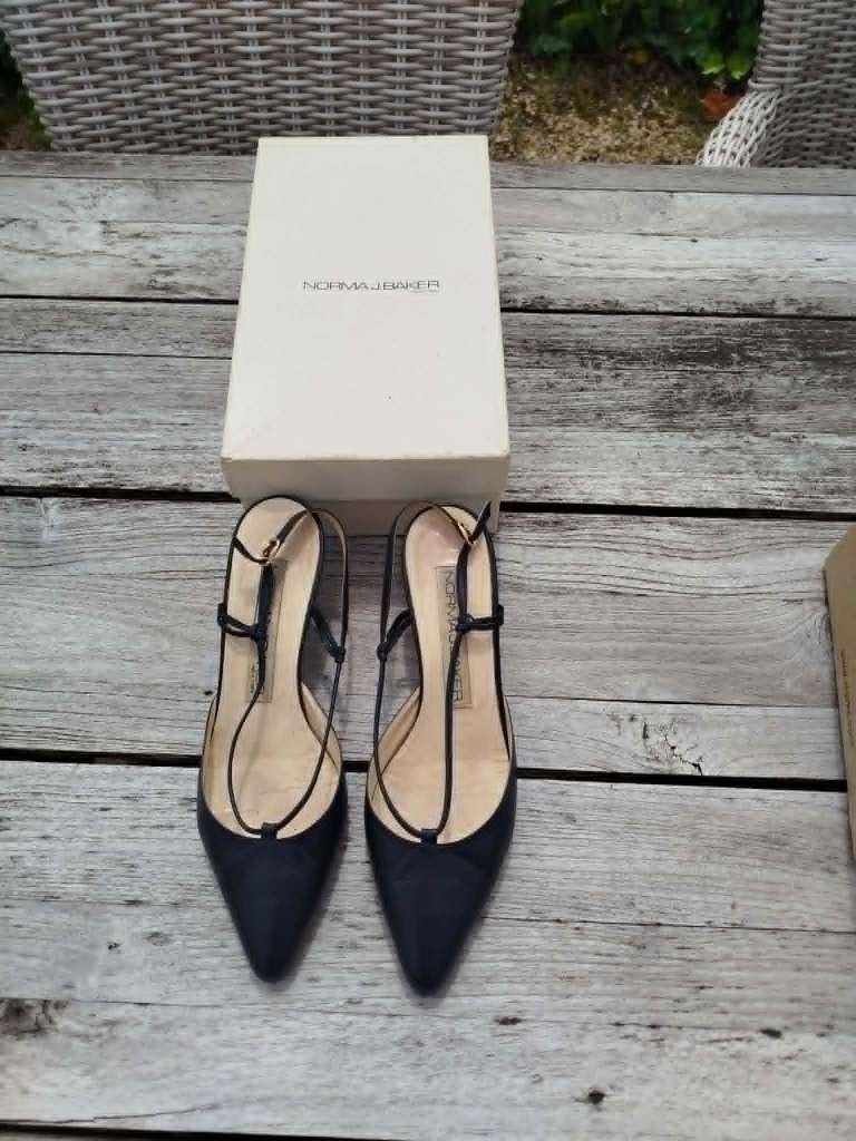 damesschoenen, Ophalen, Schoenen met lage hakken, Blauw, Zo goed als nieuw
