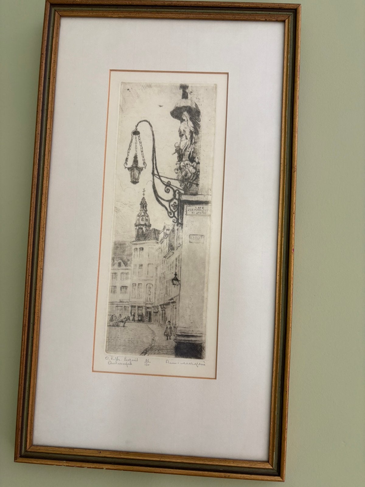 Ets R  Malfliet OLV Kathedraal Antwerpen, Antiek en Kunst, Ophalen, Ets