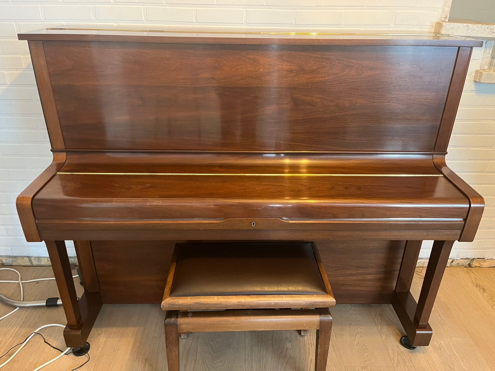 Yamaha U1, Musique & Instruments, Pianos, Comme neuf, Piano, Brun, Brillant, Enlèvement