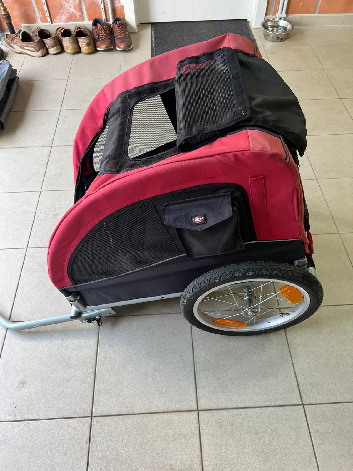 Trixie hondenfietskar, Vélos & Vélomoteurs, Accessoires vélo | Remorques, Enlèvement, Comme neuf, Remorque pour chien
