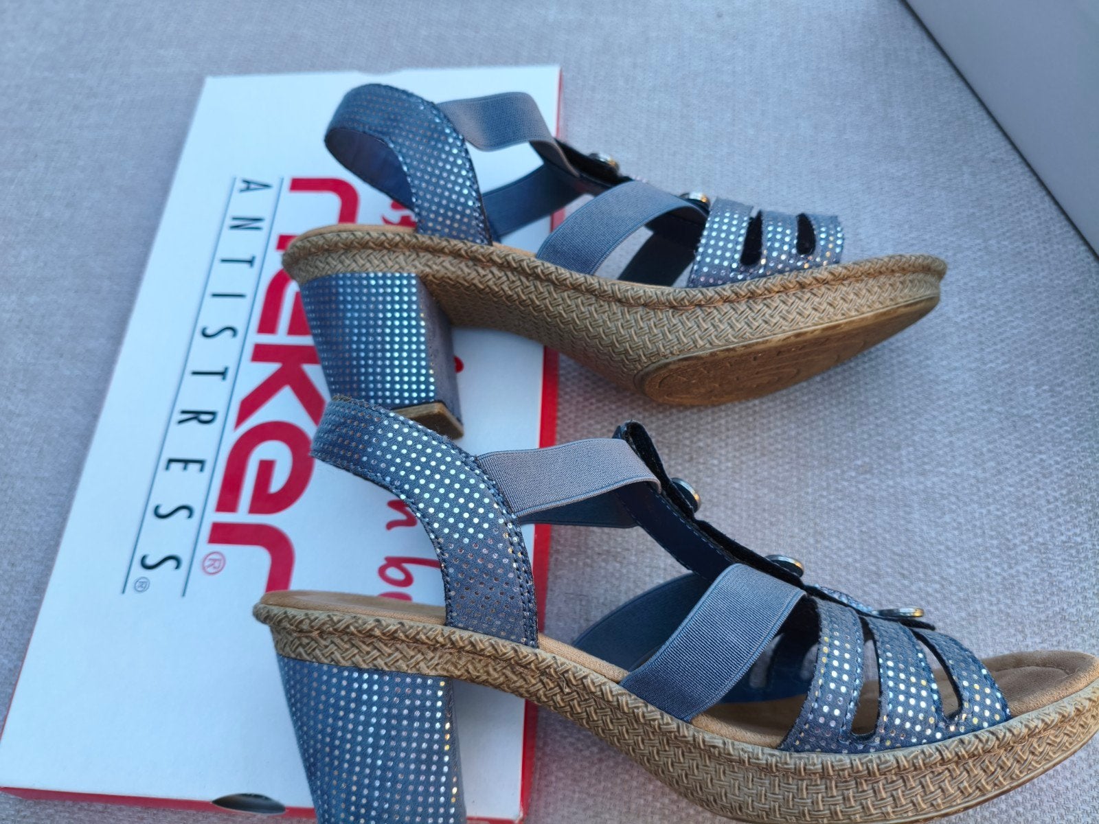 schoenen maat 39, Kleding | Dames, Schoenen, Blauw, Ophalen of Verzenden, Zo goed als nieuw, Rieker