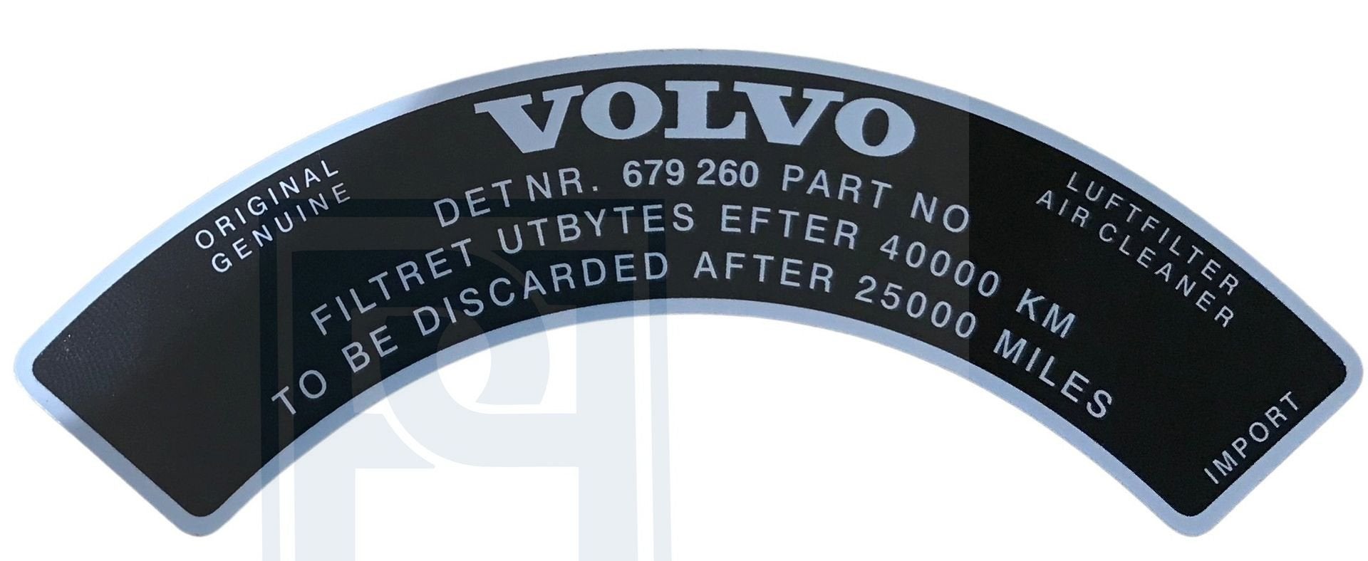 Volvo Sticker voor luchtfilter 679260 B18A Stromberg Volvo o, Autos : Pièces & Accessoires, Enlèvement ou Envoi, Neuf