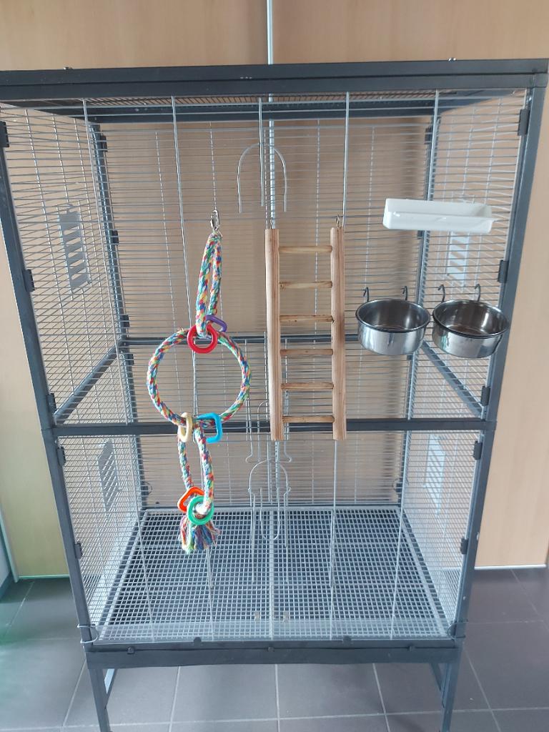 Voliere montana paradiso 90cm, Dieren en Toebehoren, Vogels | Hokken en Kooien, Ophalen, Gebruikt, Metaal, Volière