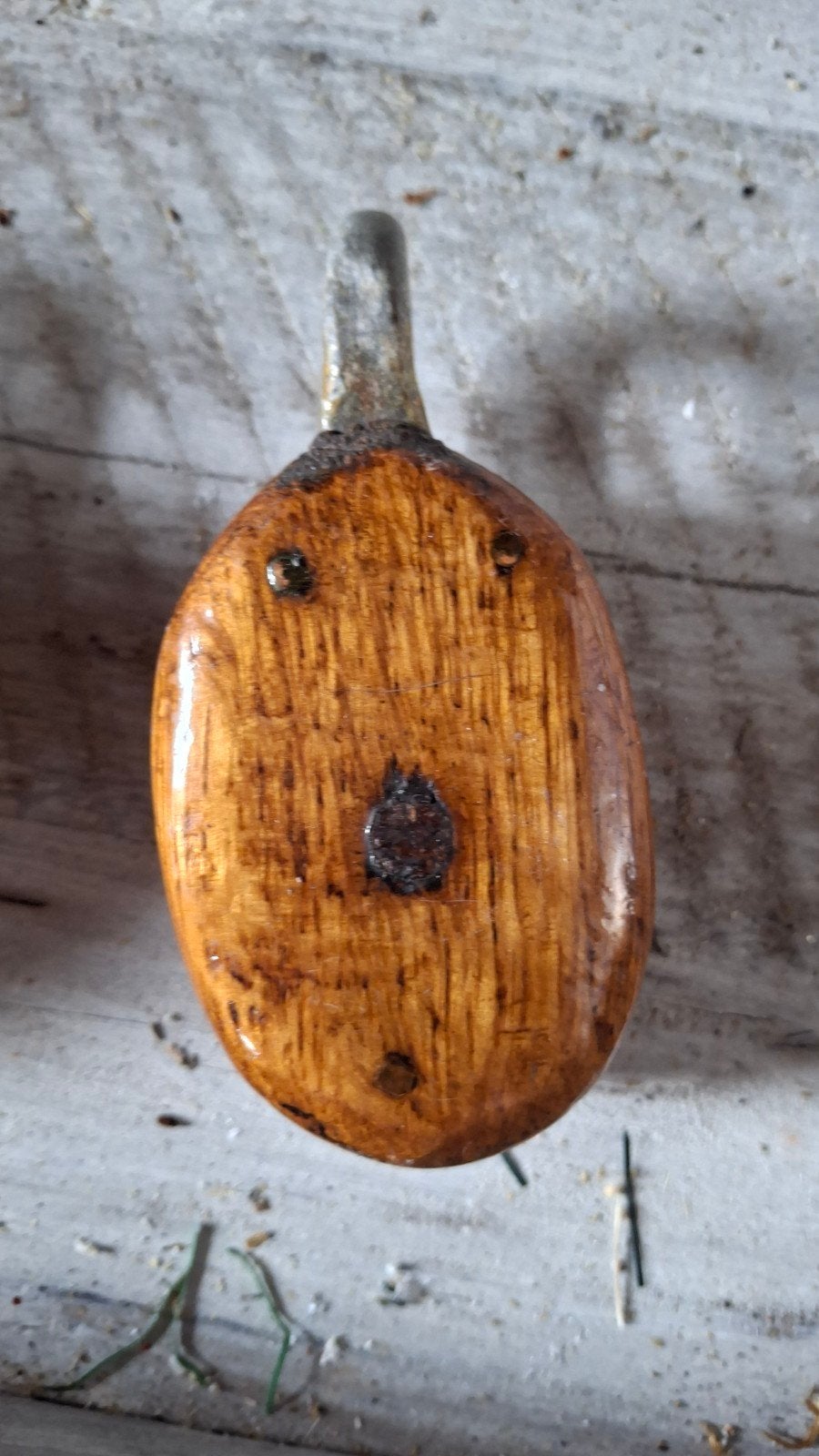 Antieke houten katrol / scheepskatrol – Vintage decoratie, Antiek en Kunst, Antiek | Gereedschap en Instrumenten, Ophalen of Verzenden