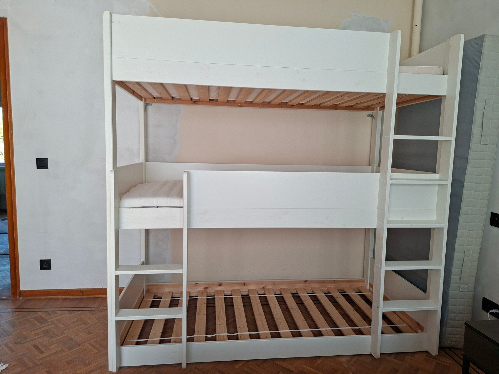 Stapelbed met 3 slaapzones, Huis en Inrichting, Ophalen, Gebruikt, 90 cm, 190 cm of minder