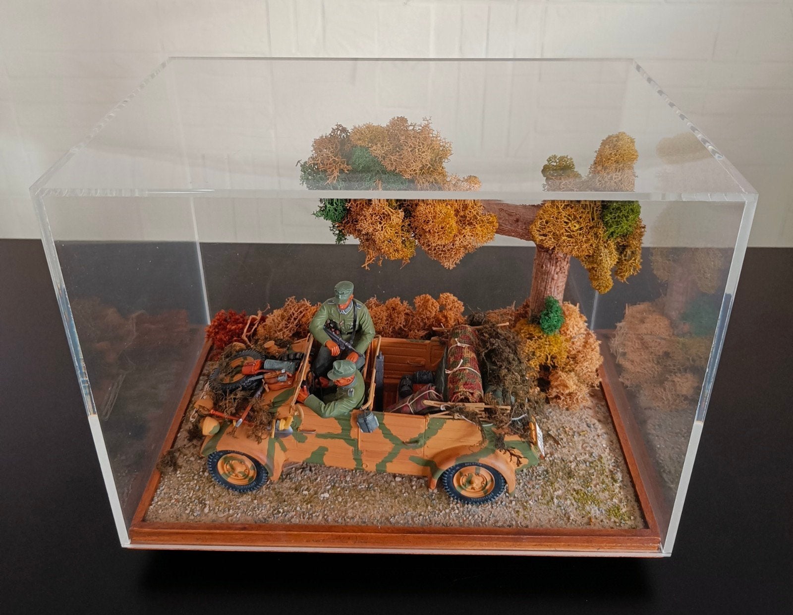 Verlinden Diorama met Kubelwagen en soldaten 1:16, Hobby en Vrije tijd, Modelbouw | Figuren en Diorama's, Ophalen, Zo goed als nieuw