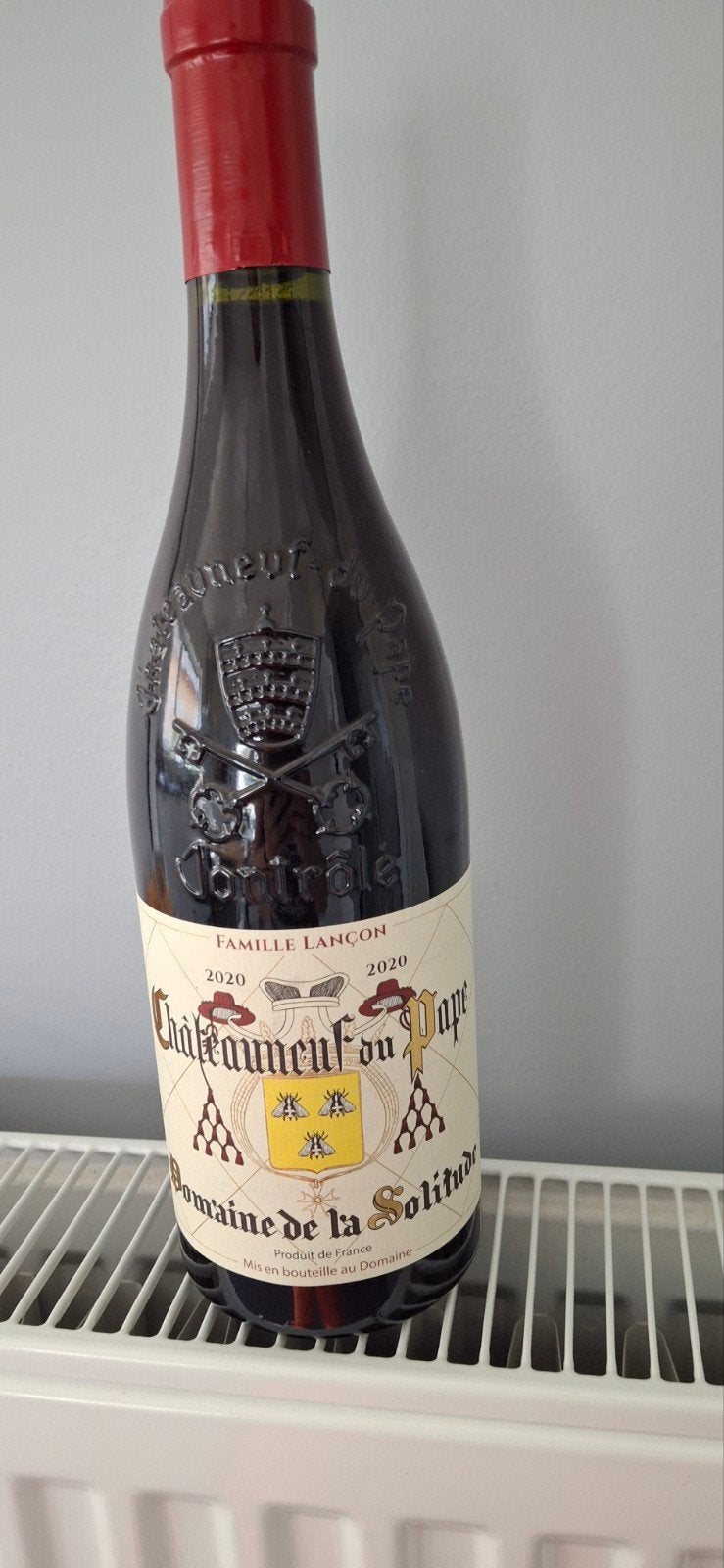 Vin de Châteauneuf du Pape 2020 domaine de la Solitude Lanço, Collections, Vins, Neuf, Enlèvement, Vin rouge, France