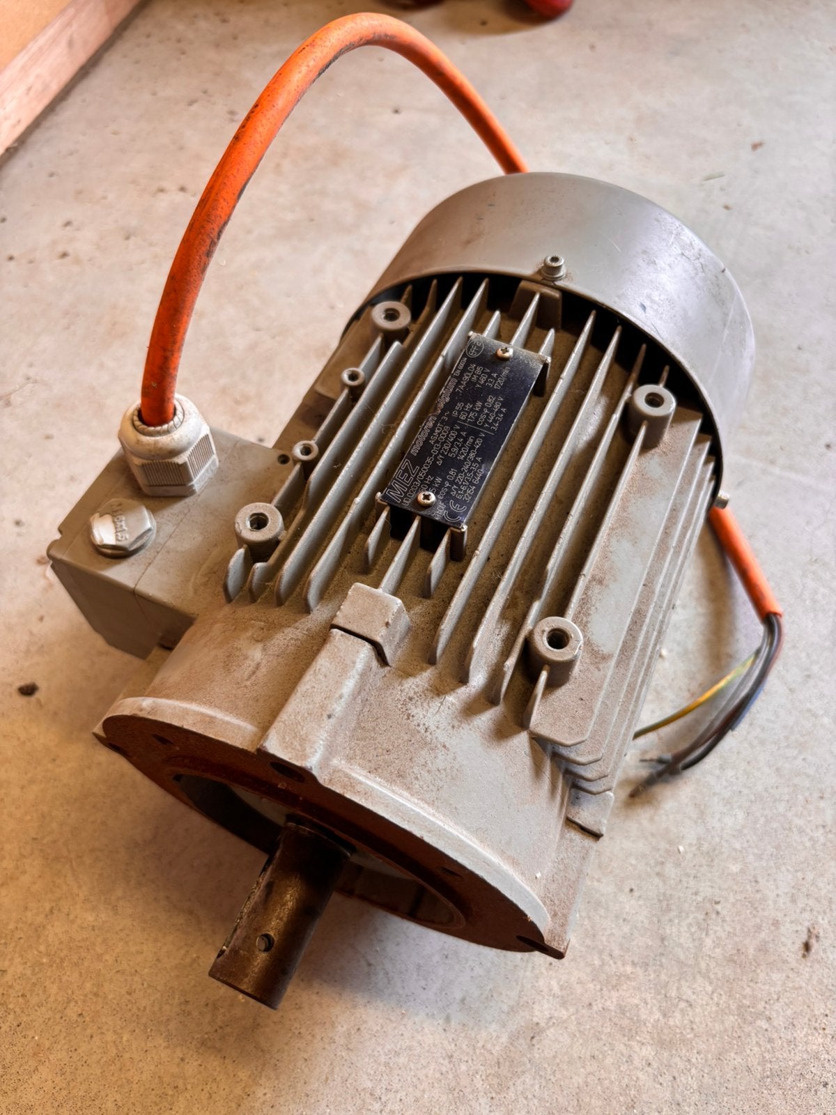 3 fasige motor MEZ, Doe-het-zelf en Bouw, Ophalen, Gebruikt, Elektromotor